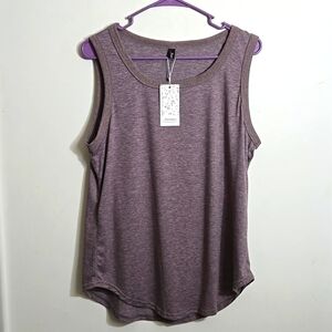 Automet Round Neck Round Hem Tank Top